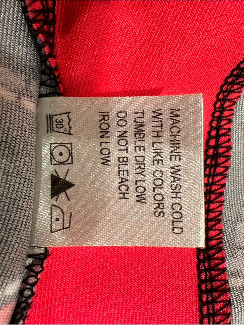 Tail Sleeveless Zip Polo Top in Black/ Hot Coral with Chain Loop Print - Picture 5 of 5